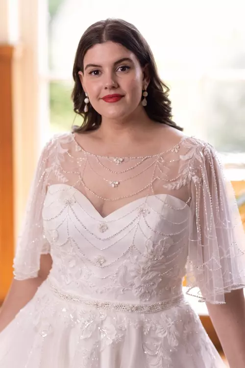 Lexington TC W457 1920s Style Tea Length Plus Size Dress True Curves